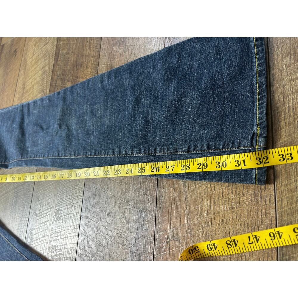 Y2K Von Dutch Low Rise Flare Jeans Indie Sleaze Denim 2000s Vintage - Picture 4 of 9